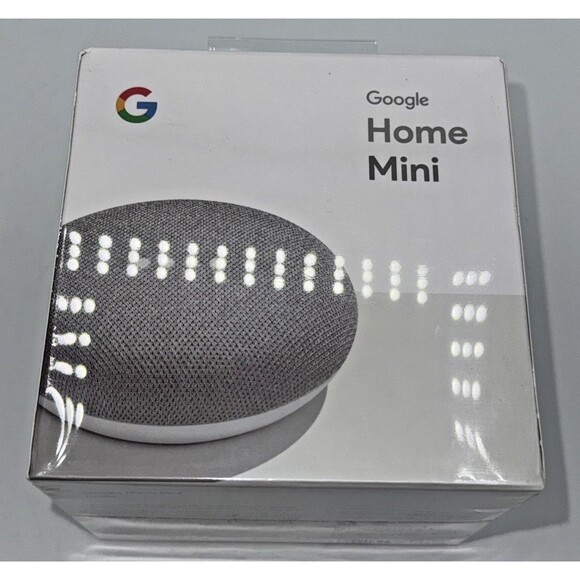 Google Home Mini 1st Gen Chalk  New Sealed Box - Picture 7 of 8